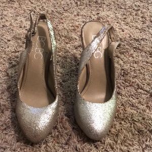 Loved comfy silver heel